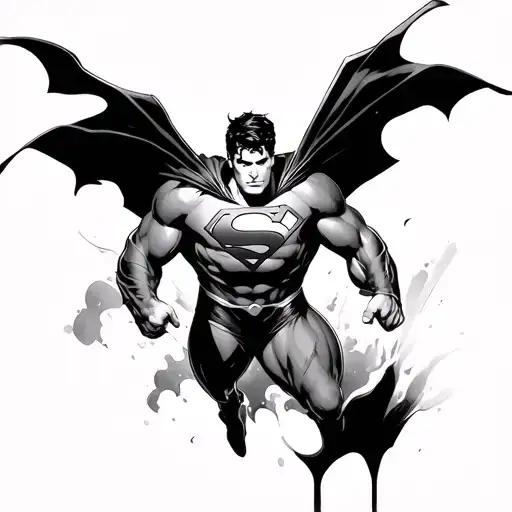 Superman tattoo design idea