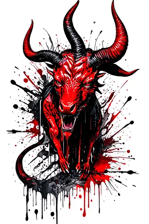 quilted patch Tasmania devil tattoo design idea