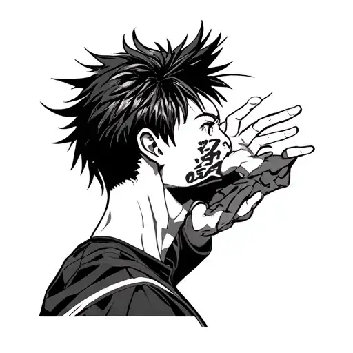 Haikyuu Libero saving a spike tattoo design idea