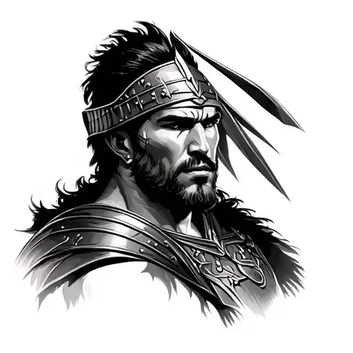 gay spartacus tattoo design idea