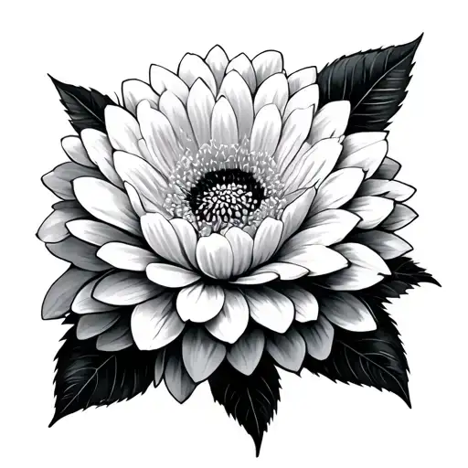 1 white mum tattoo design idea