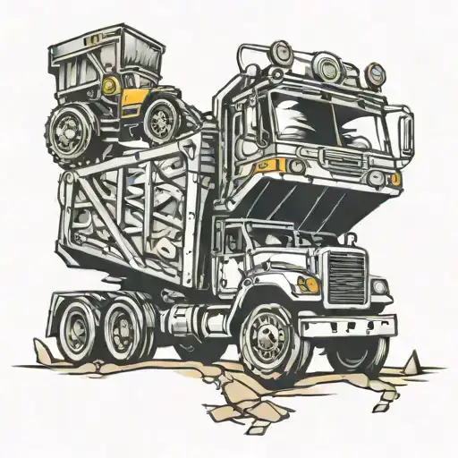 Dump Truck tattoo design idea