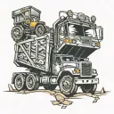 Dump Truck tattoo design idea