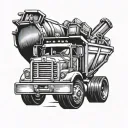 Dump Truck tattoo design idea