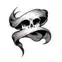 "Spleen and Ideal" Scroll tattoo design idea