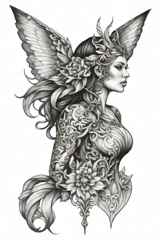 freya tattoo design idea