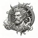 Neptune tattoo design idea