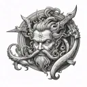 Neptune tattoo design idea