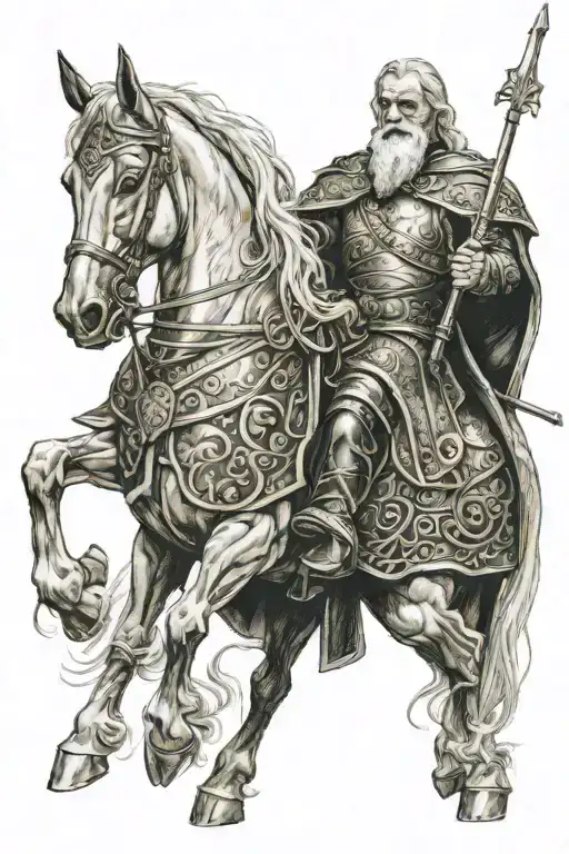 King of Rohan - Theoden tattoo design idea