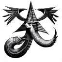 Egyptian Gods tattoo design idea