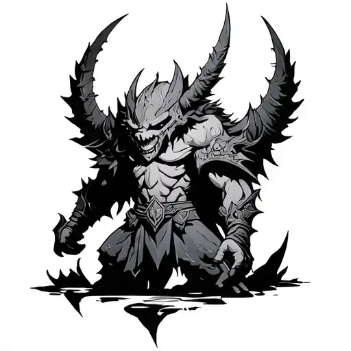 Terraria moon lord tattoo design idea