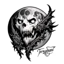 Terraria moon lord tattoo design idea