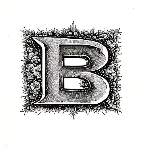 lettres alphabet written tattoo design idea