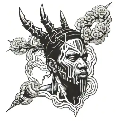 Inspired by travis scott tattoo design idea