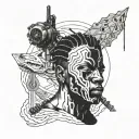 Inspired by travis scott tattoo design idea