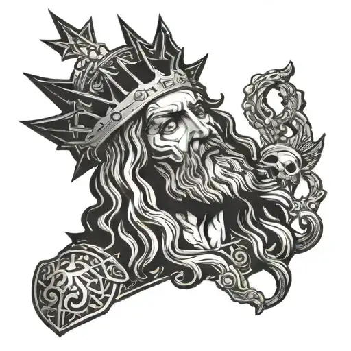 Ave Christus Rex" tattoo design idea