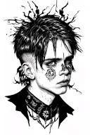 lil peep tattoo design idea