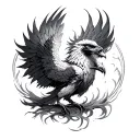 Harry Potter Phoenix tattoo design idea