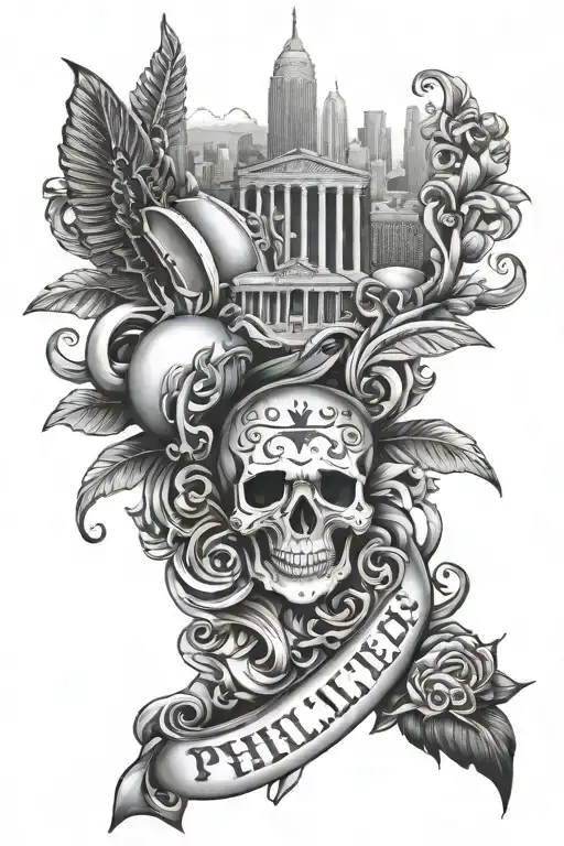 9 philly philly tattoo design idea