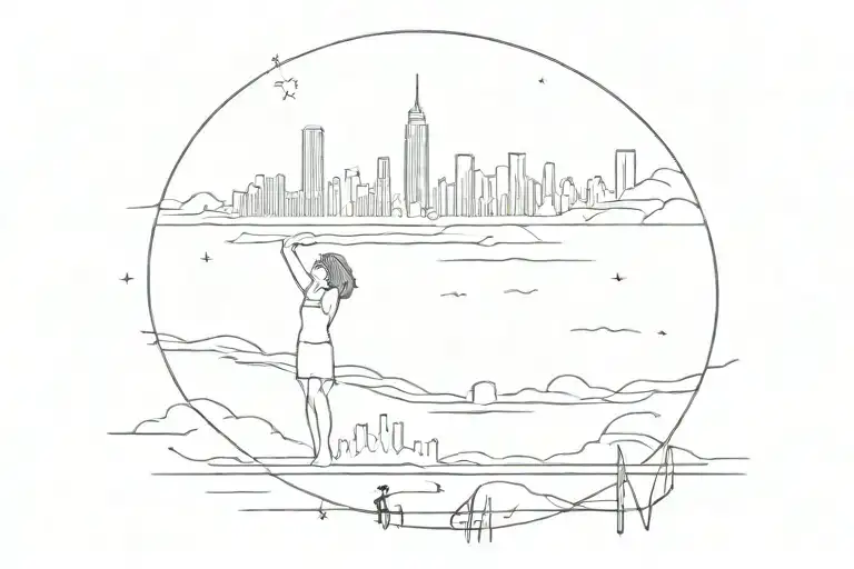 I want a tattoo for my forearm that wraps all the way around the arm, I'd like a quote from the movie la la land  tattoo design idea