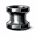 10mm socket tehnical drawing tattoo design idea