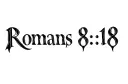 "Romans 8:18" tattoo design idea