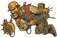 Powerline Technician tattoo design idea