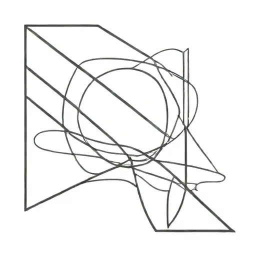 Minimalist Abstract tattoo that gives a meaning of the name of lance and kim and has a any object that portrays loving e tattoo design idea