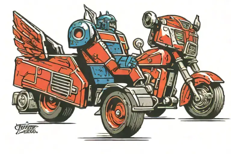 Optimus Prime tattoo design idea