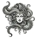 medusa head tattoo design idea