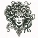 medusa head tattoo design idea