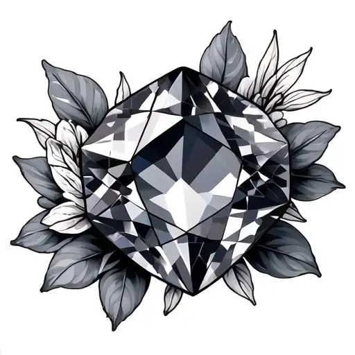 Birthstone tattoo design idea