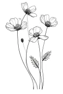 buttercups tattoo design idea
