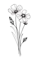 buttercups tattoo design idea