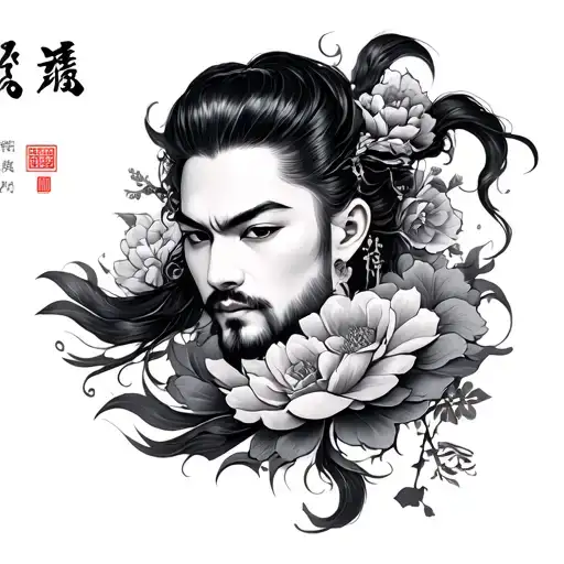 chines temp tattoo design idea