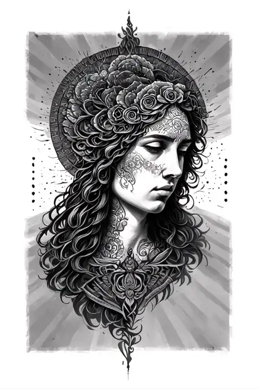 self-knowledge. expansion of consciousness using ancient tattoo design idea