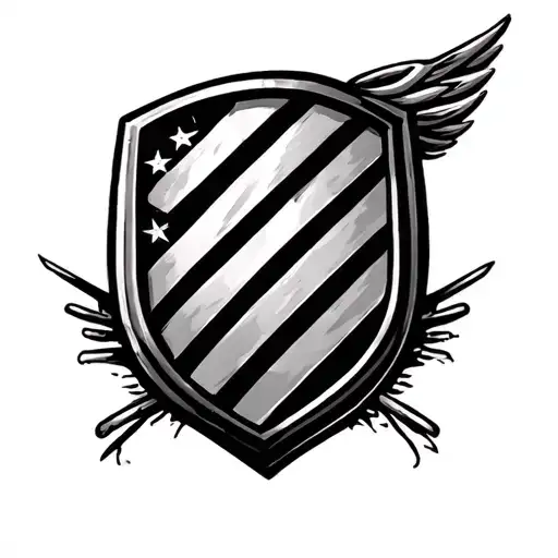 Colombia National Atlético Shield tattoo design idea