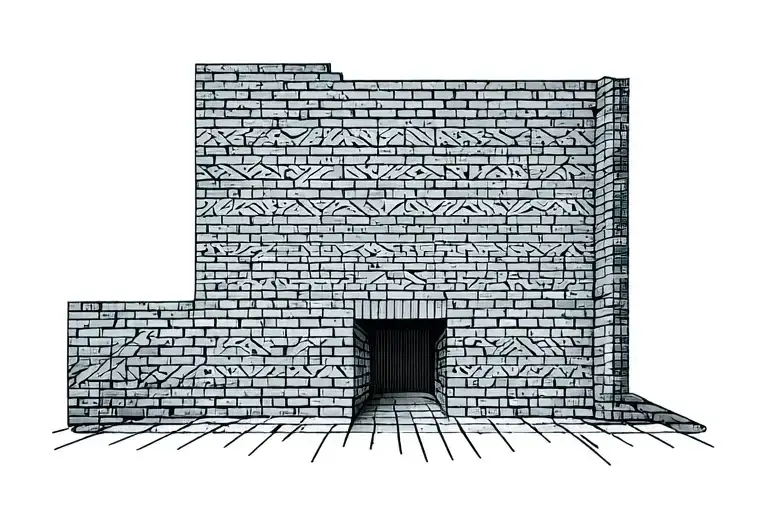 Brick Walls tattoo design idea