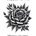 Philippians 4:13 written tattoo design idea