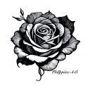 Philippians 4:13 written tattoo design idea