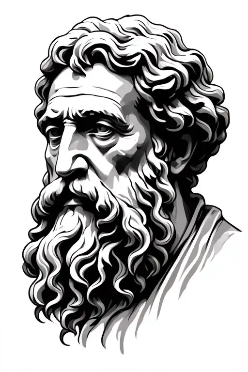 philosophy seneca aristoteles decscard with latin phrase tattoo design idea