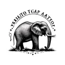 elephant patch work design tattoo design idea