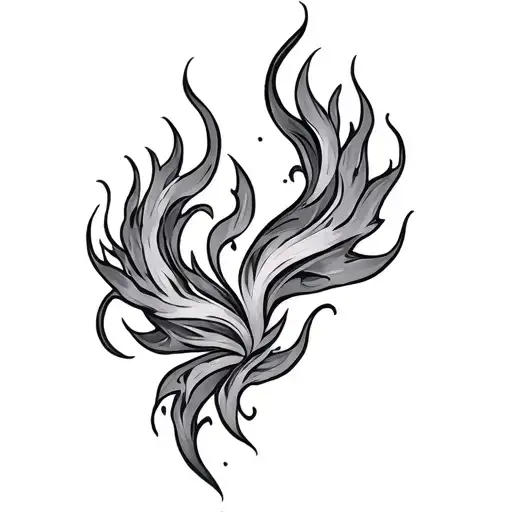 twin flame tattoo design idea