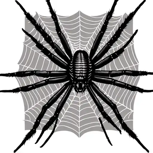 spiders cobweb tattoo design idea