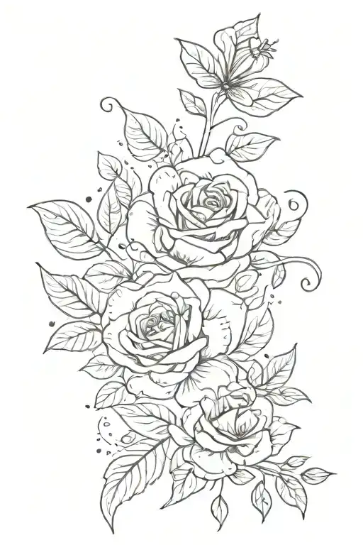 Valentine tattoo design idea