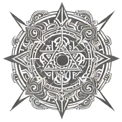 nazca line drawing tattoo design idea