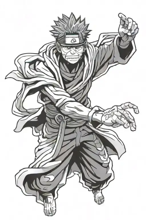 obito from naruto tattoo design idea