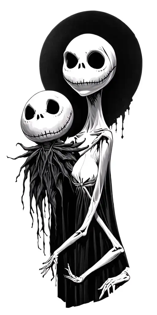 nightmare before Christmas  tattoo design idea