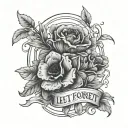 Lest We Forget tattoo design idea