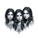 Three Sisters tattoo design idea